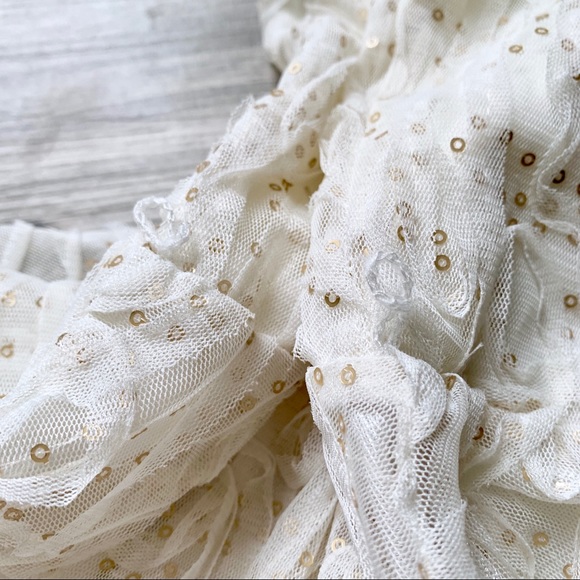 Knitworks Formal Gold Sequined Dress Size Girls 12 - Picture 8 of 8